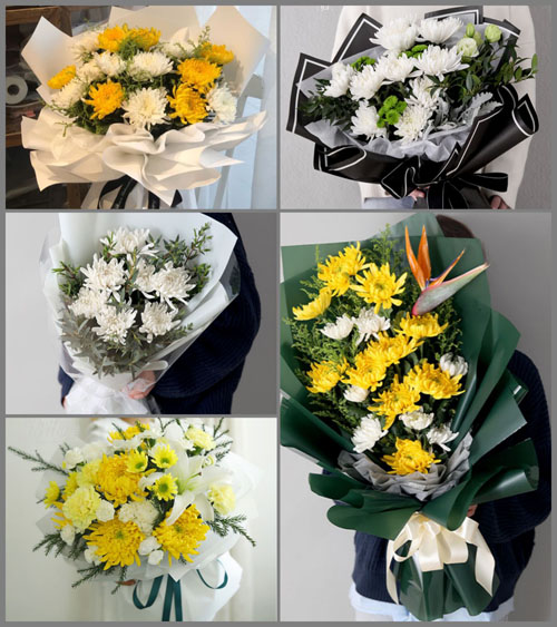 山东青岛即墨市移风店镇中岔河村白事花束代送